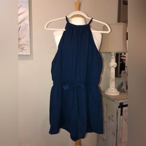 Navy Blue shorts romper Size L Large